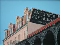 Buildings - Antoines French Quarter - Acrylic On Canvas